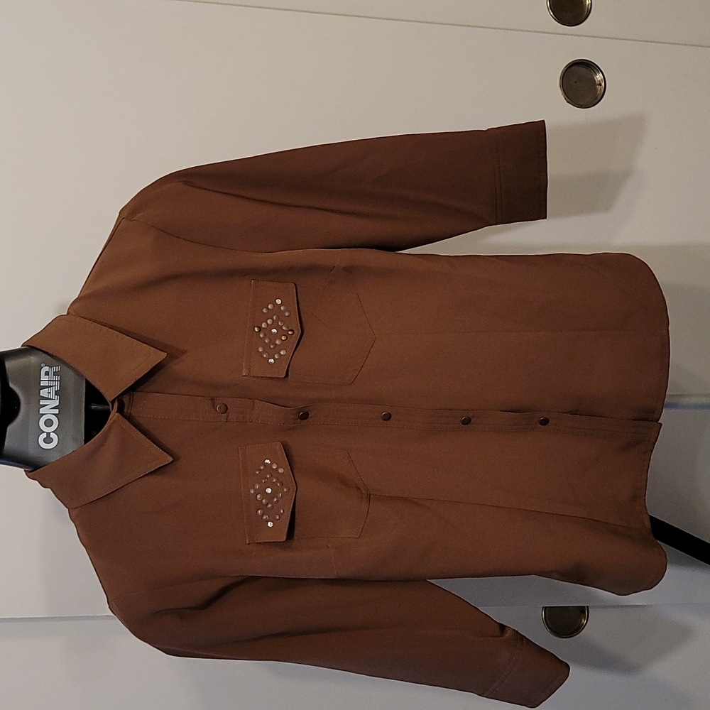 Snap Button western shirt 3/4 sleeve